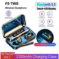 Tws Bluetooth Earphone F9 Wireless Earphone Hand Free Bluetooth Wireless Earbud Bluetooth Earbud Ear