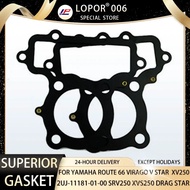 2Pcs Motor Engine Cylinder Head Gasket For YAMAHA ROUTE 66 VIRAGO V STAR  XV250 SRV250 XVS250 Drag S