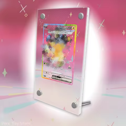 Art Display For Pokemon Cards Display Yellow Mouse M2 PTCG Anime Game Expand Art Self Made Fans Gift