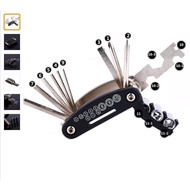 Bicycle Tool Kit 15 in 1 Bike Bicycle Multi Repair Tool Set Kit L Key
