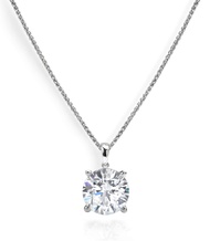 Moissanite Necklace for Women Men, 1ct-5ct Lab Created Moissanite Diamond Pendant Necklace，925 Sterl