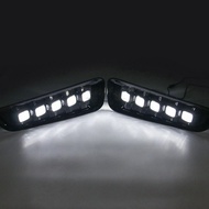 Car Daytime Running Lights LED DRL Fog Lamp Parts Accessories Bumper for 2016-2018