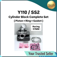 ( Racing 57MM ) Cylinder Block Complete Full Set Yamaha Y110 SS110 Y110SS SS1 SSOne SS 1 One 2 Two S