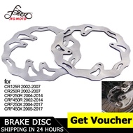 JFGMOTOด้านหน้าด้านหลังหยักจานเบรคโรเตอร์ชุดสำหรับฮอนด้าCR125 CR250 CRF250R CRF250X CRF450R CRF450Xว