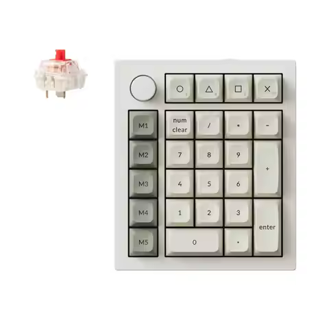 Keychron Q0 Max QMK Custom Number Pad with Gateron Jupiter Switches KSA Double-Shot PBT Keycaps