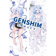Genshin Impact Anime Fulina Decorating Pillow Case Two Iota Dakimakura 2-Side Print Body Cushion Cov