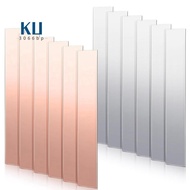 12 Pcs Pure Copper Zinc Anode Sheet 99.9% High Purity Copper Zinc Electrode Strips 0.04 Inch X 0.98 