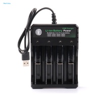 Universal Smart Rechargeable Li-ion Battery Charger for 18650 18500 16340 14500
