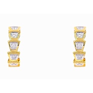 Happy Jewelry Snake Earrings Real Diamond Gold 37.5% ERBN035