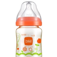 b&h 寬口徑PPSU防脹氣奶樽180ml 配貝赫奶嘴 (小花)