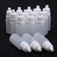 50PCS 10ml Empty Plastic Squeezable Dropper Bottles Eye Liquid Dropper Sample