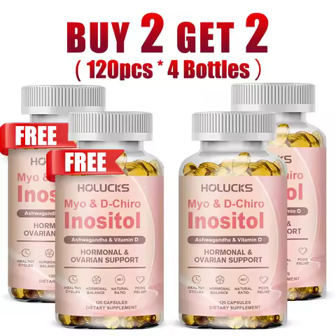Myo & D-Chiro Inositol Supplement, with Vitamin D3, for Reduces Cravings, Promotes Healthy Blood Sug
