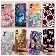 Flower Butterfly Bow Pattern Casing For Samsung Galaxy A07 A17 Back Cover Clear Soft Silicone Phone 