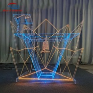 In Stock Professional Bar Dj Table Clear Acrylic Dj Booth Mixer Nightclub Dj Table Led Light Stand D