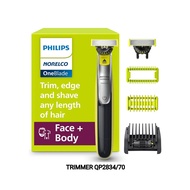 Philips Norelco OneBlade 360 Face + Body Trimmer and Body Hair Trimmer Kit 5in1 Adjustable Comb QP28