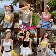 JJ Shop​ ​ Tank Top With Spaghetti Straps Cute With A Water Pastel Colors "FY1841"