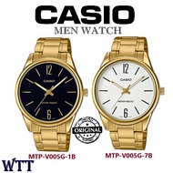 CASIO ORIGINAL MTP-V005G SERIES ANALOG STAINLESS STEEL MEN WATCH JAM TANGAN LELAKI CASIO ORIGINAL CASIO WATCH FOR MEN