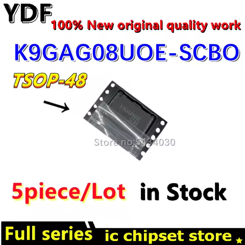 (5piece)100% New K9GAG08UOE-SCBO K9GAG08UOE SCBO K9GAG08UOE SCB0 K9GAG08U0E SCB0 TSOP-48 Original Ch