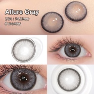 [0.00~-6.00] Magister  Contact Lens With power Diamond Coloured Contact Lenses Brown/ Gray 14.5mm Bi