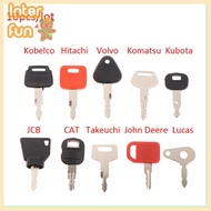 [InterfunS] 10 key Machinery Master key Set For Kubota Komatsu Kobelco Machinery Digger [NEW]