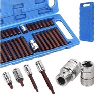 CR-V S2 40pcs Material Hex star wrench set Spline bit Trox Socket Screwdriver Bit combination Allen 