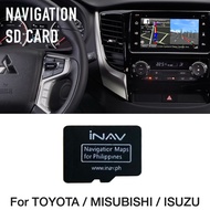 SD Card for GPS Navigation for TOYOTA MITSUBISHI ISUZU Lifetime Philippine Map Update