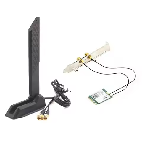 A13E-Wireless Network Card Wifi 6E Tri-Band AX210 With Foldable Extension Antenna 5Ghz/6Ghz 2.4Ghz S