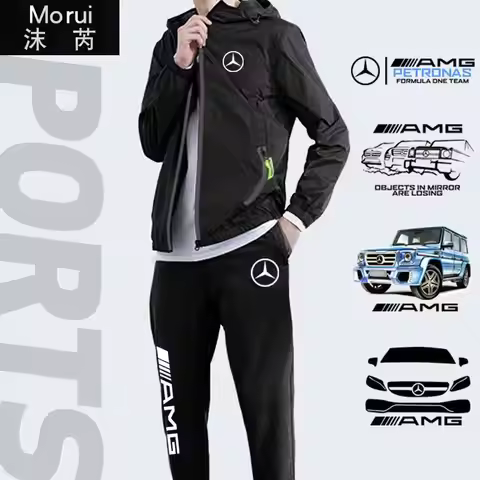 AMGMercedes Racing Team Suit Mercedes Suit Formula One Men's and Women's Jacket Sweat Pants