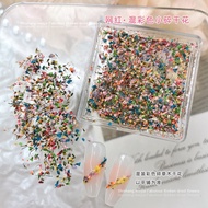 Phụ Kiện Làm Móng Tay DIY Mini Romantic Mixed Dry Flower Nail Art Decorations Multi-Color Floral Des