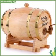 3L Engraved Whiskey Barrel with Stand and Spigot Wine Barrel Whiskey Barrel Dispenser for Whiskey Bo