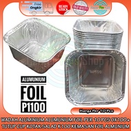 Aluminum Foil Containers Per 10 Pcs OX100 + Cup Lid Salad Box K1oo Aluminum Foil Packaging Tray Kuta