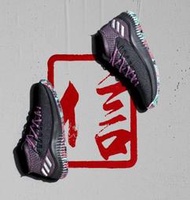 9527 Adidas Dame 4 籃球鞋 CQ0469 黑灰紫色 CNY 獒犬 新年 狗年 愛迪達 紫迷彩