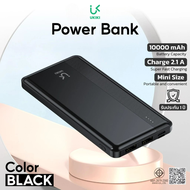 UKIKI Powerbank 10000mAh รุ่น KP10-02 [E1015] พาวเวอร์แบงค์ชาร์จ 2.1A บางเบา จ่ายไฟพอร์ตคู่ USB-A [ร