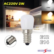 Mini AC 220V LED Bulb E14/ E12 Light Bulb SMD2835 LED Refrigerator Lamp 2W Screw Bulb For Refrigerat