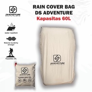 Rain cover bag 60l ds adventure - cover bag 60liter - rain cover 60l - protective cover bag 60liter