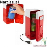 NARCISSUS USB Fridge, Warmer Desktop Mini Fridge,  5W 24V Freezer Drink Car