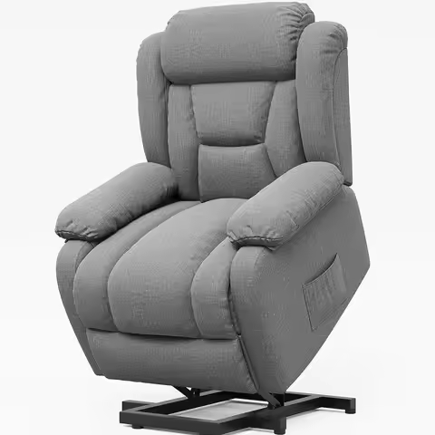 Power Lift Recliner Chair Elderly Sofa Remote Side Pockets Living Room Bedroom, Customized