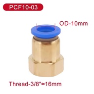PCF 10-03 Pneumatic Fitting 10mm To Threaded Inside 3/s8" inch
