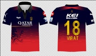 2025 IPL RCB CRICKET 3D customized T-shirt full sublimated jersery Free Custom