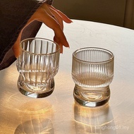 Niche ins Style Chubby Iced American Coffee Cup Milk Latte Glass Design Feeling Medieval Drink Cup 5