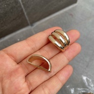 A914_3-Zone Threaded Ring Size 2.4cm (Seam Can't Open)