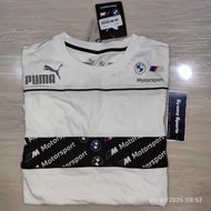 Original 💯 Men's Puma BMW M Sport T Shirt White Black Baju T Lelaki Perempuan Kanak-Kanak
