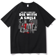 2025 Gildan gift Lady Gaga Bruno Mars Die With A Smile Retro Graphic T-Shirt 1 Cotton xs-3xl