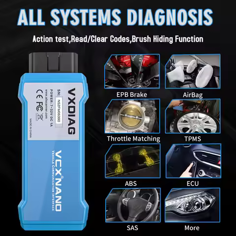 VXDIAG VCX NANO for Toyota Car Diagnostic Tool for Lexus OBD2 Scanner J2534 Passthru Programming ECU