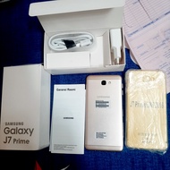 Hp Fullset Samsung Galaxy J7 Prime Putih Gold Bekas Ram 3/32 GB Normal