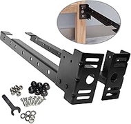 ForoGore Bed Frame Footboard Extension Brackets Set, Bolt-on Footboard Extension Headboard Brackets for Metal Bed Frames Attachment Kit Suitable for Twin, Queen, King Full Size Beds