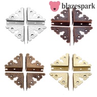 BLAZESPARK Wooden Box Corner Protector Furniture Fitting Vintage Table Corner Edge Cover Decorative 