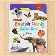 English Words Sound Book Waterproof First English Sound Toy Fun Word Game Educational Toy for Readin