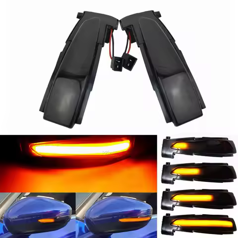 2x LED Dynamic Turn Signal Light Side Mirror Indicator Repeater Lamp 6325J4 6325J5 For Peugeot 508 F
