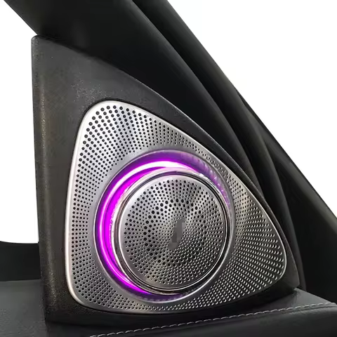 3D Rotation Glow Tweeter Speaker For Mercedes Benz W222 W205 W213 X253 W222 GLC E S C Loudspeaker LE